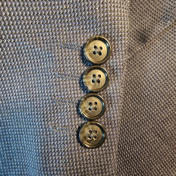 Stafford Big and Tall Travel Blue Wool Blend Blazer Mens 56BR Sports Coat Preppy - Picture 3 of 16